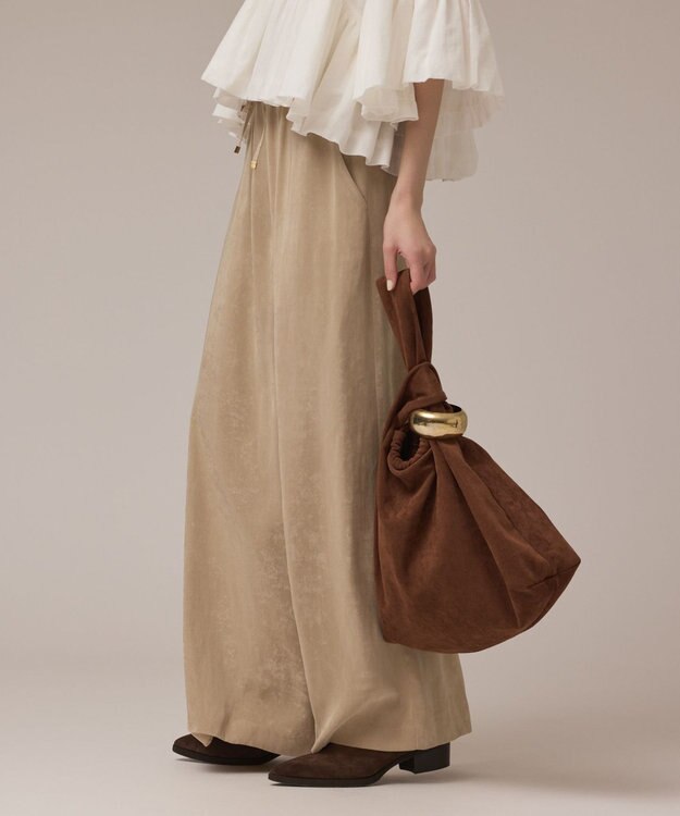 GRACE CONTINENTAL マルシェスエードバッグ ブラウン