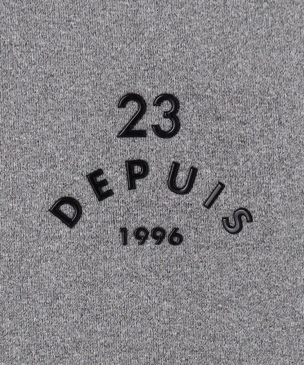 23区GOLF 【MEN】【吸水速乾・UVケア】衿ロゴ モックネックシャツ ライトグレー系