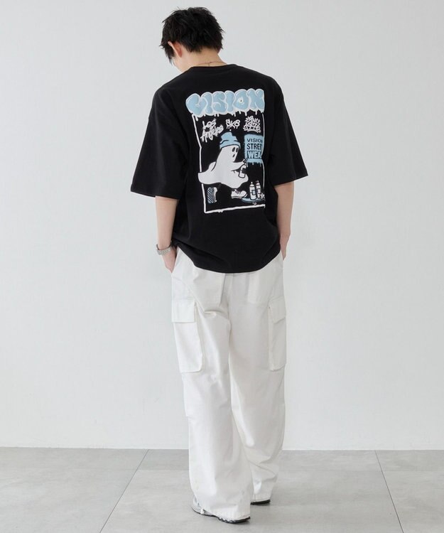 WEGO 【ユニセックス着用ITEM】別注VISIONグラフィックT（SS） ブラック