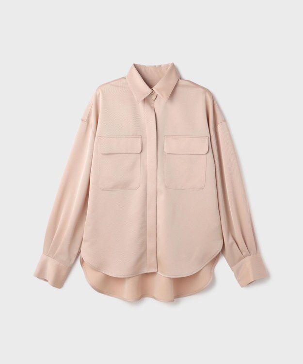 GRACE CONTINENTAL トリアセカルゼシャツ ベージュ