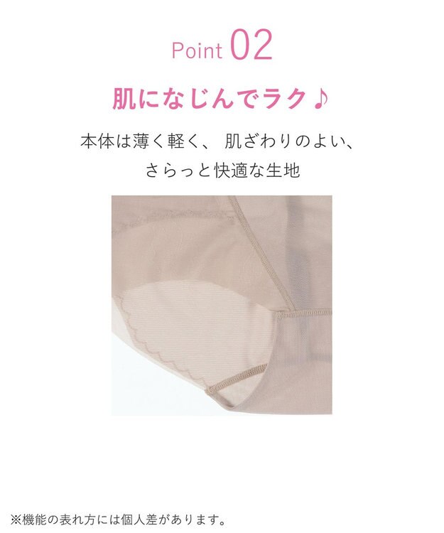 WACOAL ガードル ショート丈 高くヒップアップ 下腹部もすっきり ラクな着用感 レディース メッシュタイプ GRC326 /ワコール ベージュ