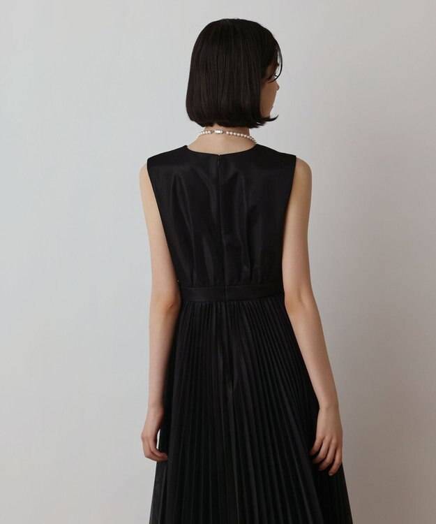 GRACE CONTINENTAL ブライトメッシュワンピース ブラック