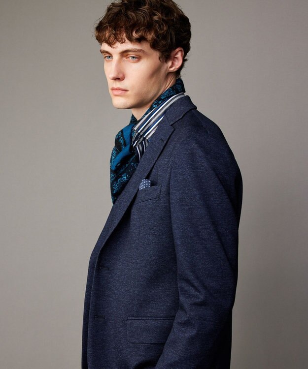 JOSEPH ABBOUD 【ストレッチ/多機能レジャージャケット】ツィーディージャージー ジャケット ネイビー系