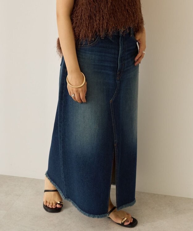 AMERICAN HOLIC デニムＡラインスカート Indigo