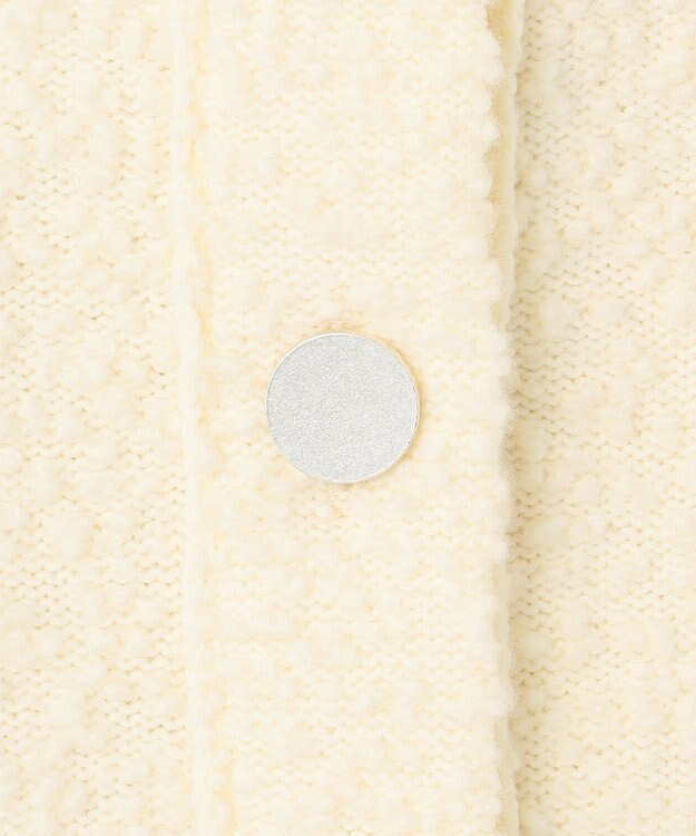 ICB L ブークレツイード ニットジレ オフホワイト系