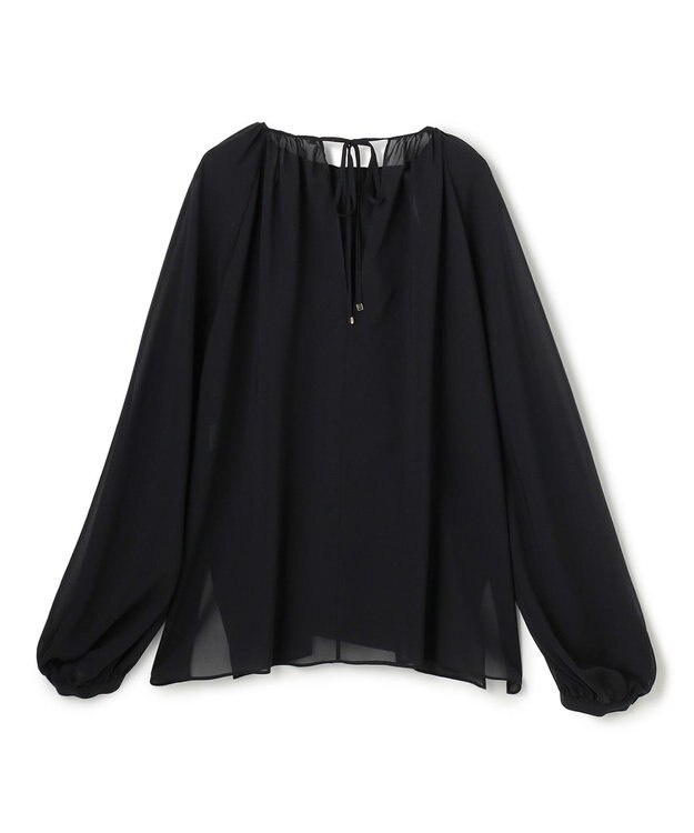 BEIGE， IVES / ゴールドビーズブラウス Black