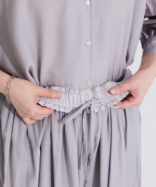 Green Parks 接触冷感シルキータッチローンスカーチョ Gray Beige