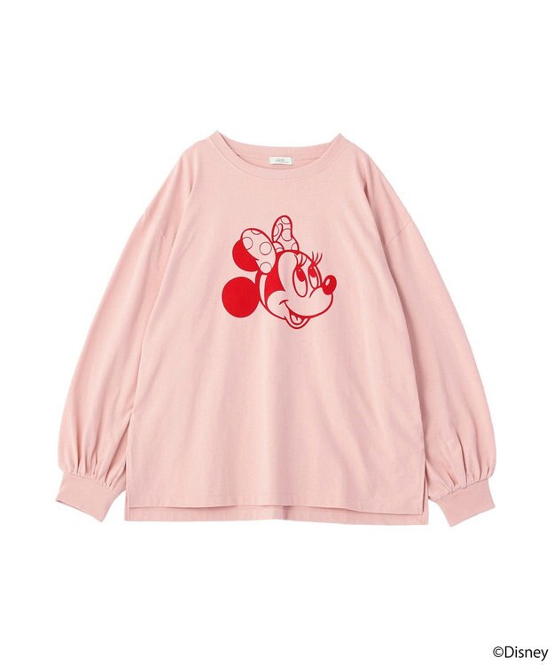 earth music&ecology 【予約】【綿100％】Disney/アソートプリントロンTEE ピンク