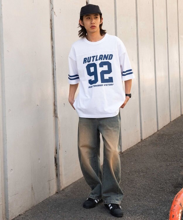 WEGO ヘビーウェイトナンバリングBIG　T（SS） ホワイト