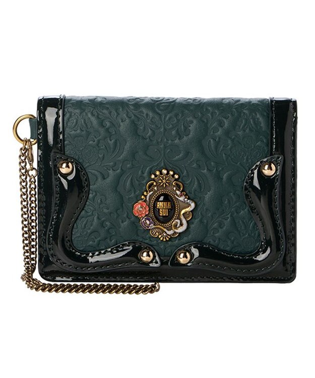 ANNA SUI セルパン 二面パスケース グリーン