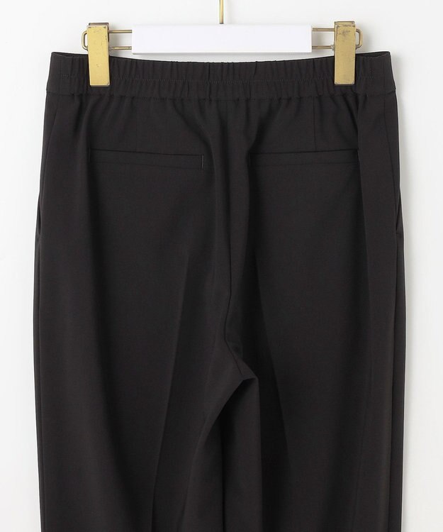 ANY SIS L 【セットアップ対応】セレモニーダブルクロス テーパードパンツ ブラック