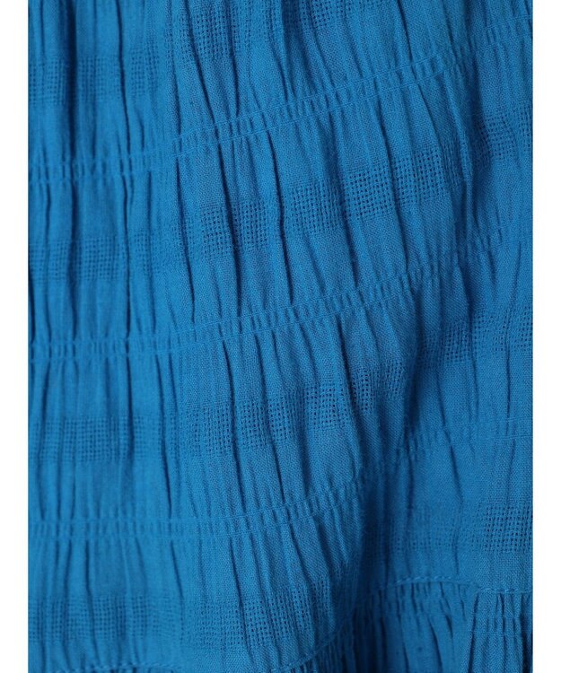 Green Parks Ｉ　段違いギャザーロングスカート Blue