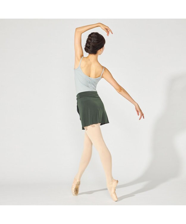 Chacott ショートスパッツ付スカート ボトルグリーン