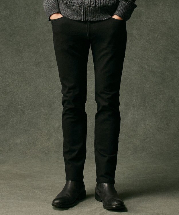 JOSEPH ABBOUD 【キングサイズ・2WAYストレッチ/きれいめデニム】ISKO デニム ブラック系