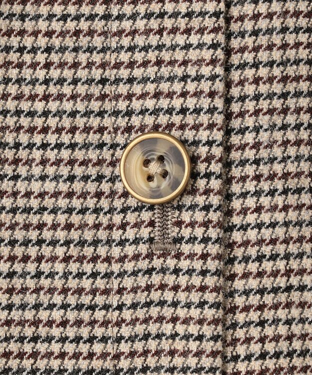 J.PRESS LADIES ドビー チェック スカート ベージュ系3