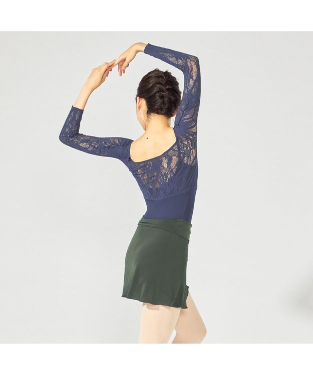 Chacott ショートスパッツ付スカート ボトルグリーン