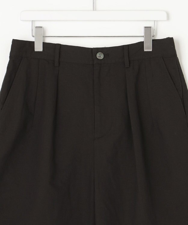 UNFILO MENS ライトリネン ショートパンツ [23年春夏商品] ブラック