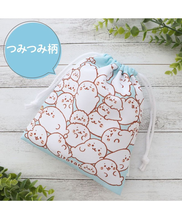 Mother garden しろたん 巾着 18×20cm 《つみつみ柄》 【単品】 つみつみ柄