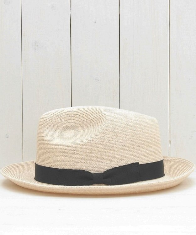 石田製帽 【UNISEX】 マニラ麻 中折れソフトハット ナチュラル