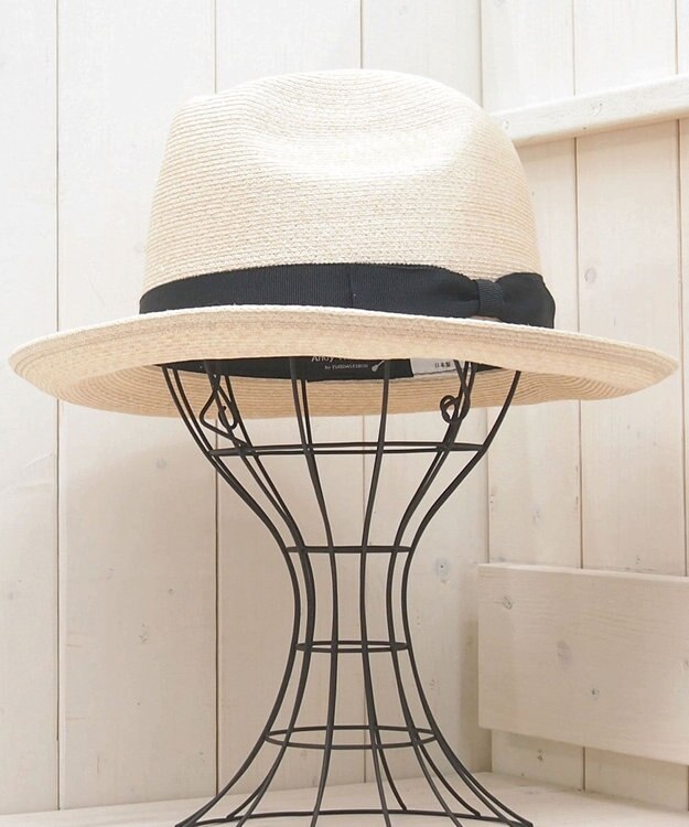 石田製帽 【UNISEX】 マニラ麻 中折れソフトハット ナチュラル