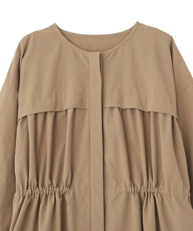 Green Parks ギャザードロストワンピース Beige