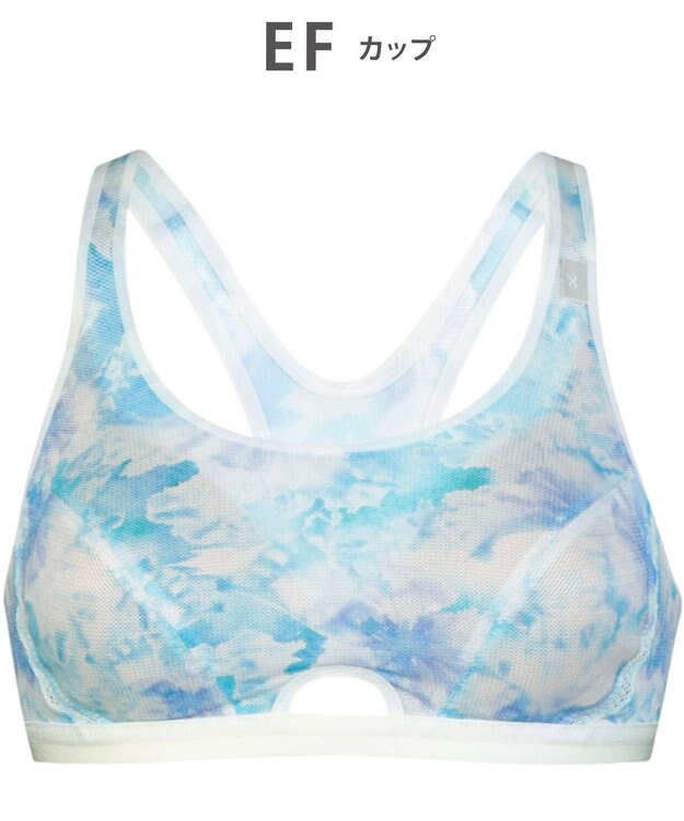 CW-X 【WOMEN】 スポーツブラ ミディアム サポートタイプ 【動いてもズレにくい】 吸汗速乾（本体） HTY007 /ワコール サックス