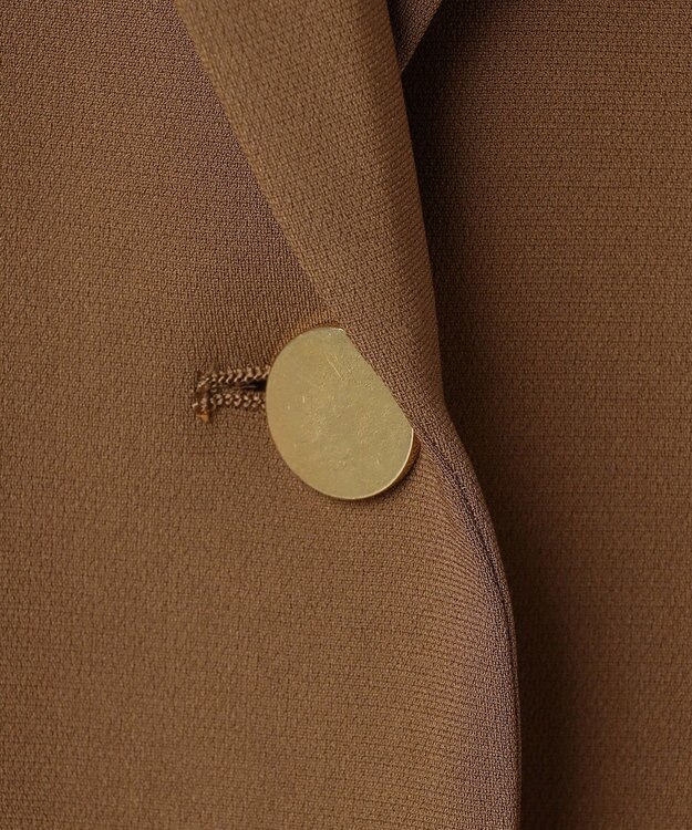 BEIGE， GYPSUM / シルキータッチ ショールカラージャケット Brown