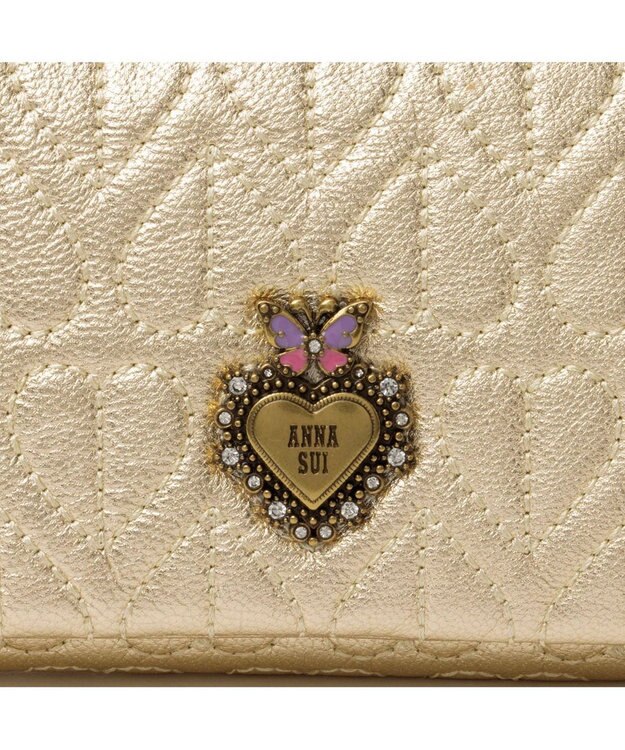 ANNA SUI ドリーミー かぶせ長財布 ゴールド