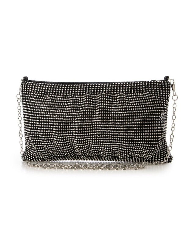 UNBILLION カシュカシュ cachecache / メタリックビーズスクエアミニショルダー ブラック