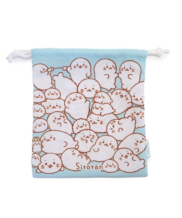 Mother garden しろたん 巾着 18×20cm 《つみつみ柄》 【単品】 つみつみ柄