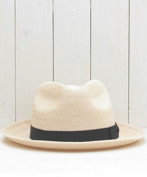 石田製帽 【UNISEX】 マニラ麻 中折れソフトハット ナチュラル