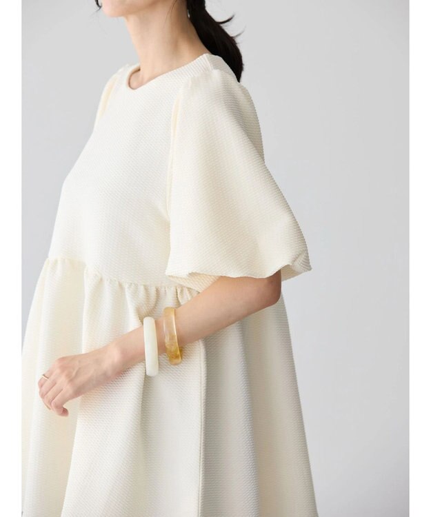 AMERICAN HOLIC ジャガードティアードカットプルオーバー Ivory