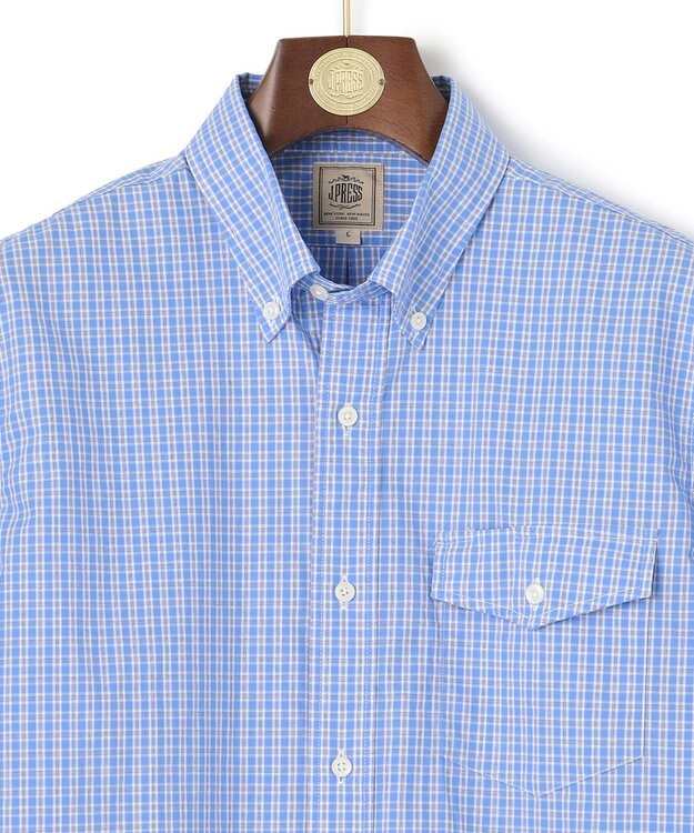 J.PRESS MEN 【WEB・一部店舗限定】コットンマルチチェック シャツ/B.D サックスブルー系4