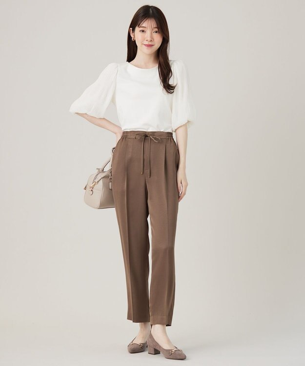 ANY SIS S 【洗える】マジョリカスリーブ プルオーバー アイボリー