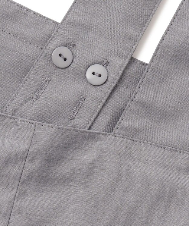 J.PRESS YORK STREET 【WOMEN】ハイウエストサロペット ライトグレー系