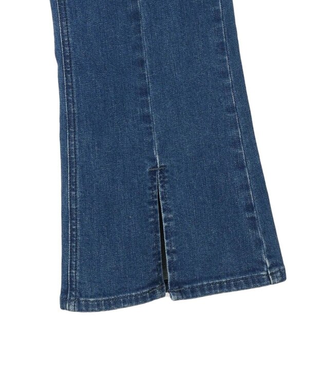 earth music&ecology Ｌｅｅ×ｅ．ｍ．ａ．ｅ．スリットフレアデニムパンツ Light Indigo