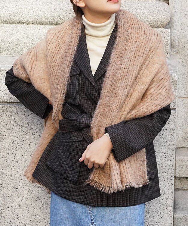 muto アルパカウールストール m-alp-brown