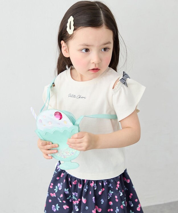 ANY KIDS シャラシャラショルダーバッグ ミント（フロート）