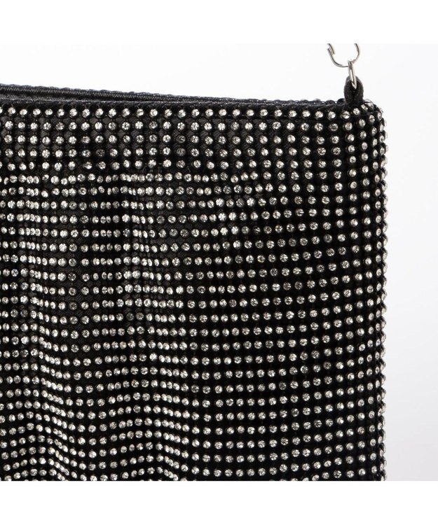 UNBILLION カシュカシュ cachecache / メタリックビーズスクエアミニショルダー ブラック