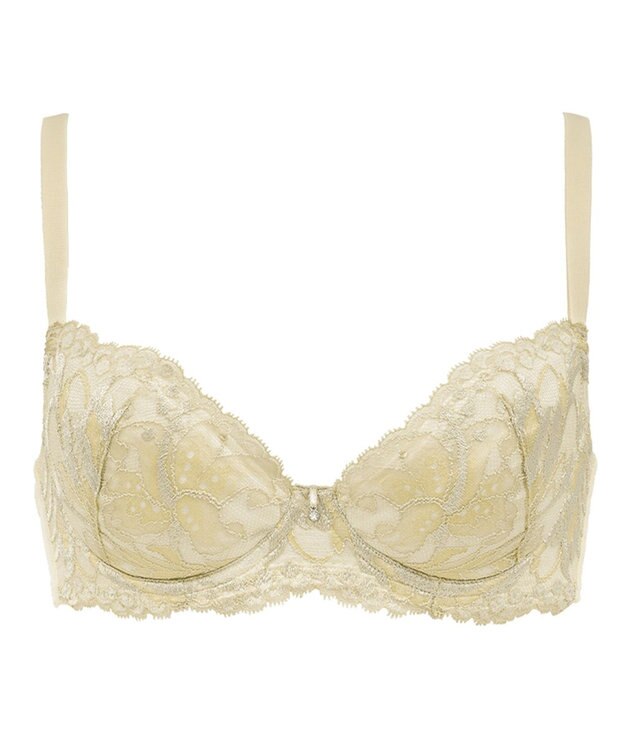 BRADELIS New York 【BRADELIS New York】　ジャスミンステップ1ブラ23A1　しっかりバストを集めてナチュラルなシルエットを作る補整ブラ クリームイエロー