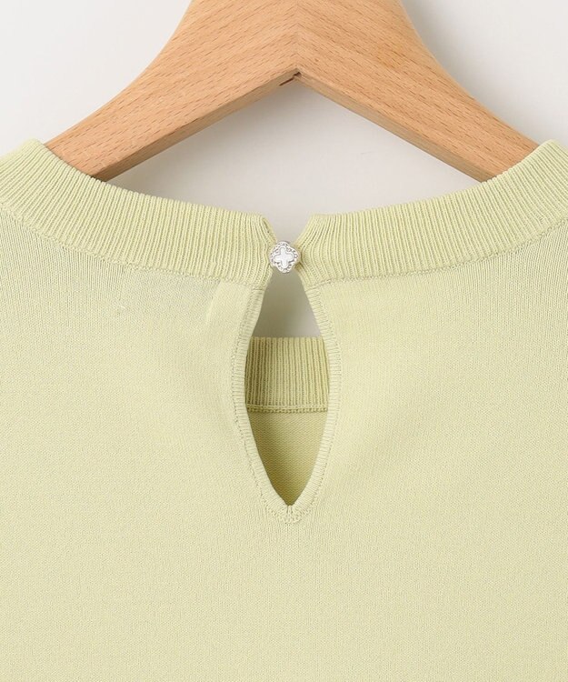 組曲 【アンサンブル対応】ブーケカラー6分袖ニット グリーン系