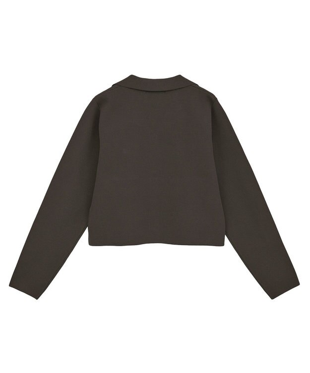 Green Parks ・ｓｗｉｎｇ　ｂｙ　ニット開襟カーディガン Brown