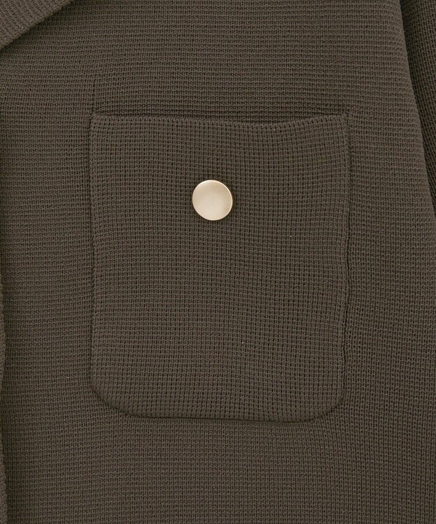 Green Parks ・ｓｗｉｎｇ　ｂｙ　ニット開襟カーディガン Brown