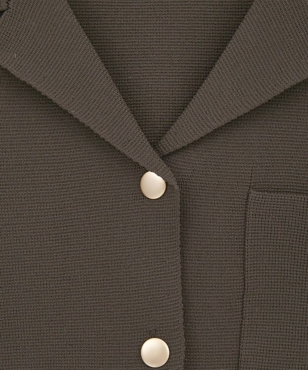 Green Parks ・ｓｗｉｎｇ　ｂｙ　ニット開襟カーディガン Brown