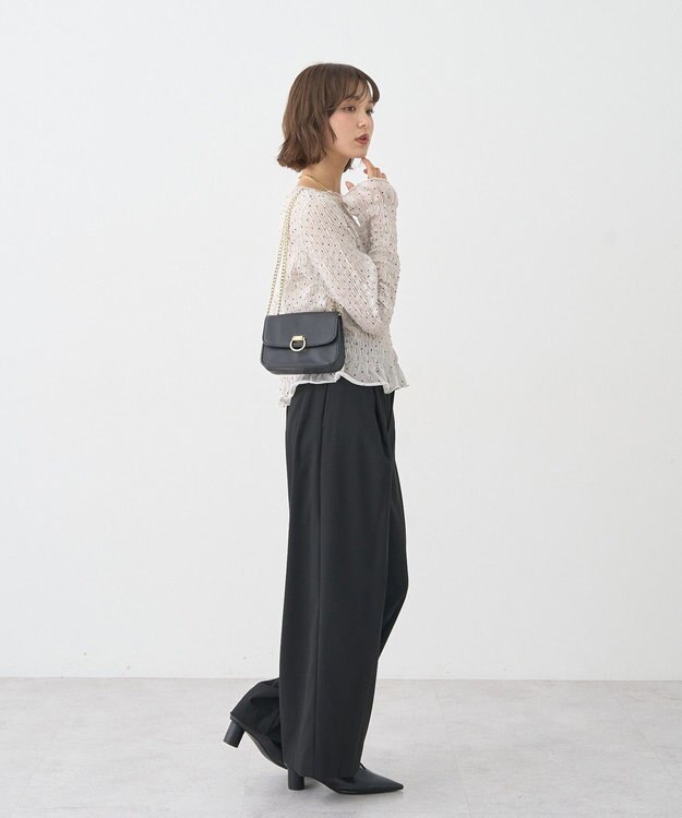 earth music&ecology シャーリングメロープルオーバー Dot