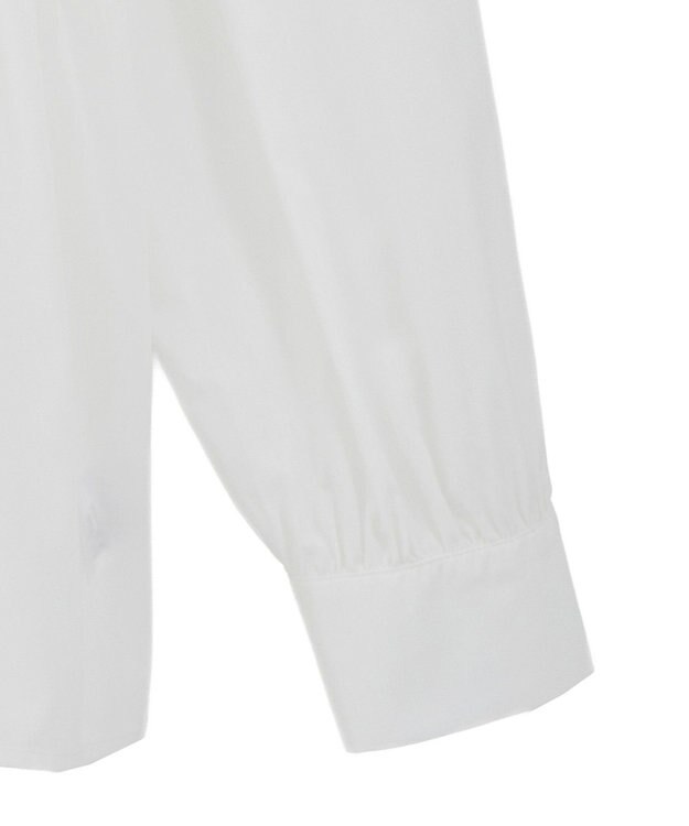 earth music&ecology 【コットン混】レース襟フレアヘムブラウス Off White