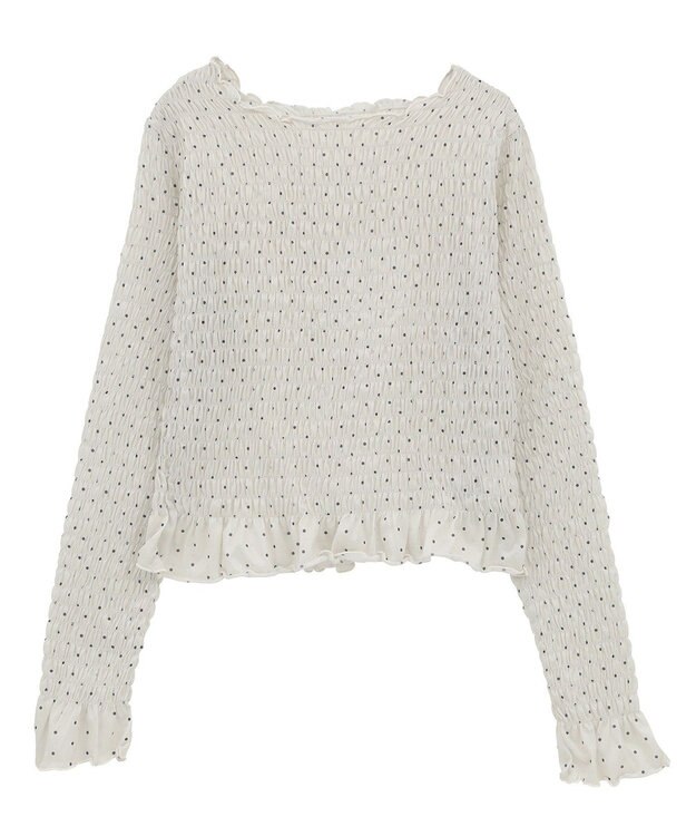 earth music&ecology シャーリングメロープルオーバー Dot