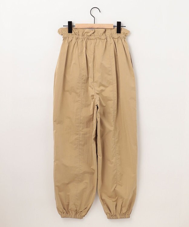 SHARE PARK LADIES ウエストギャザーパラシュートパンツ キャメル系