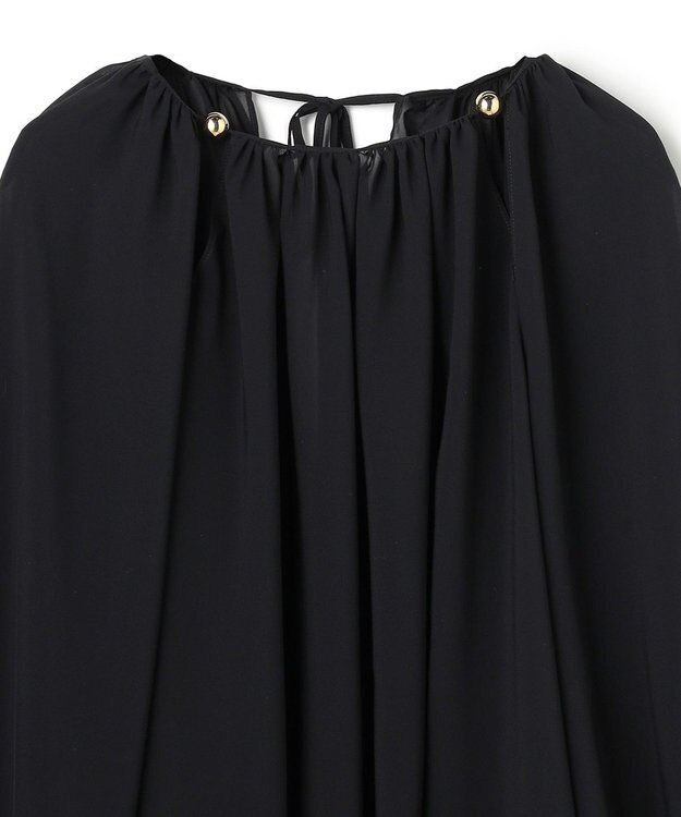 BEIGE， IVES / ゴールドビーズブラウス Black