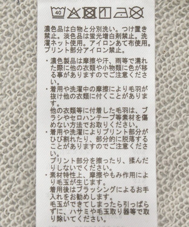 Green Parks ＦＡＮＴＡＳＩＡ／モノクロフォトプリントスウェット Gray Mixture